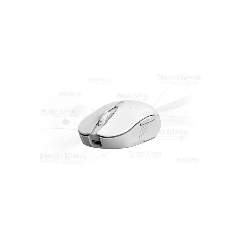 Mouse Genius GX Scorpion M8250 AI inalámbrico recargable, 3200 DPI, RGB, color blanco
