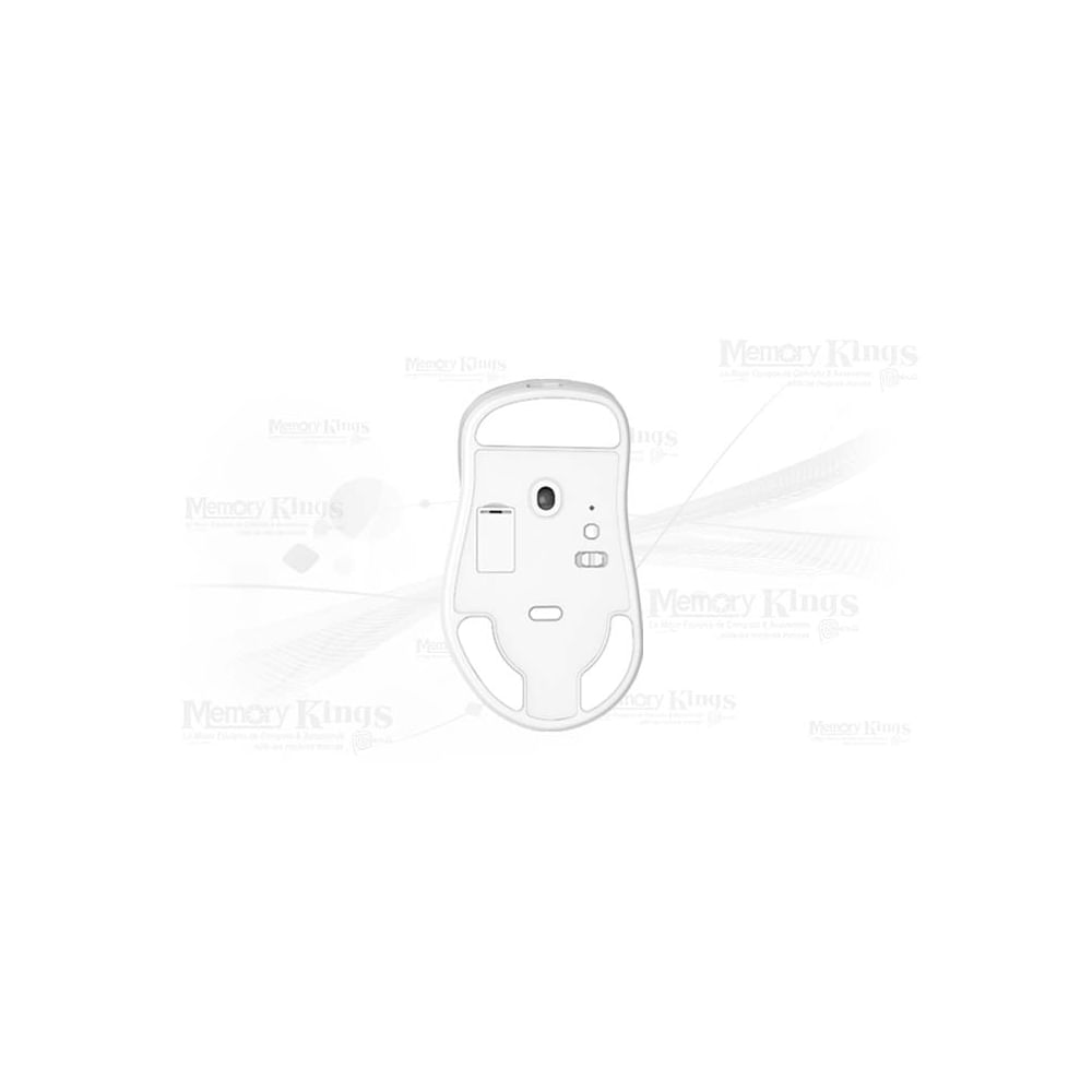 Mouse gaming Cooler Master MM731 inalámbrico de 19K DPI en color blanco con Bluetooth