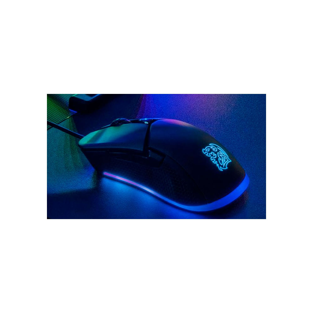 Mouse gamer Tt eSPORTS Iris RGB 5K - Alta precisión, 16.8 millones de colores, ergonómico y rápido
