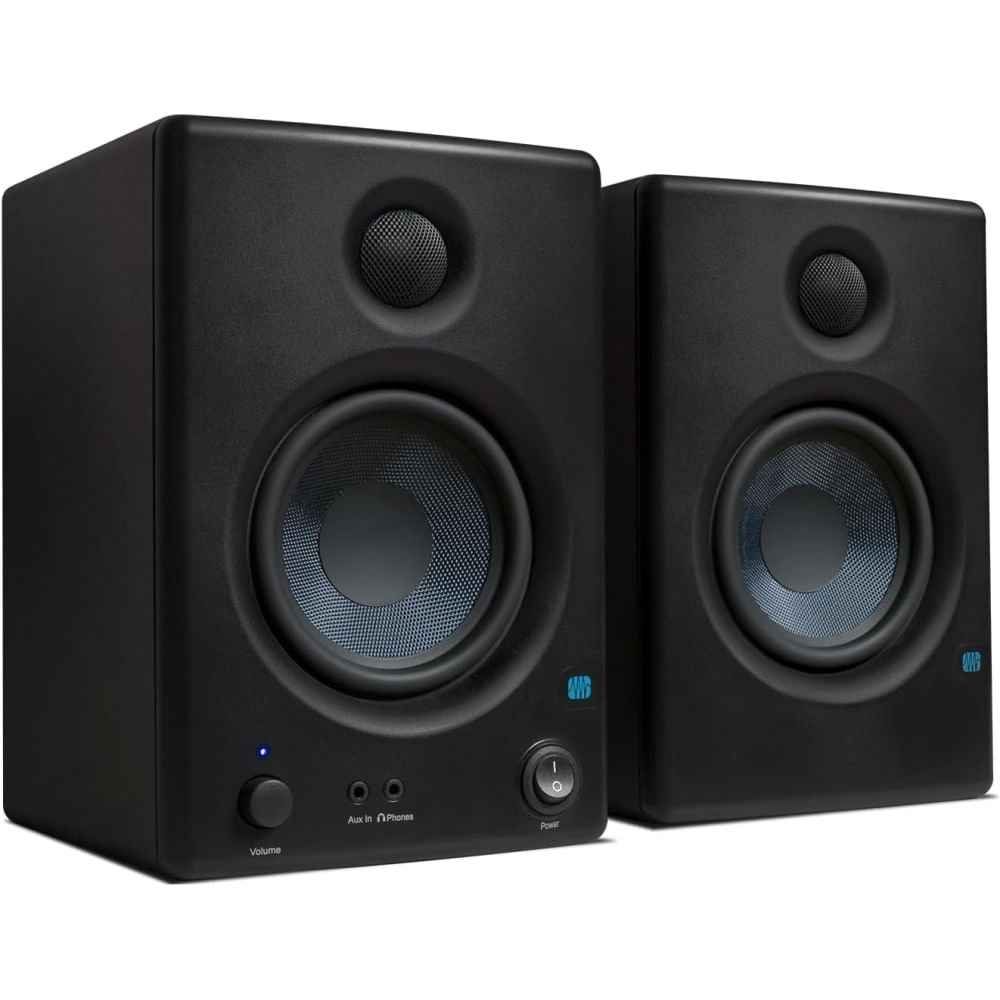 Monitores de estudio PreSonus Eris E4.5 - Par activo de 4.5"" para sonido profesional y música