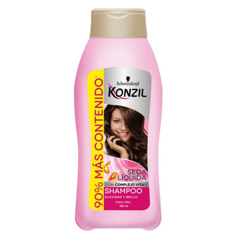 Shampoo KONZIL Seda Líquida Frasco 650ml