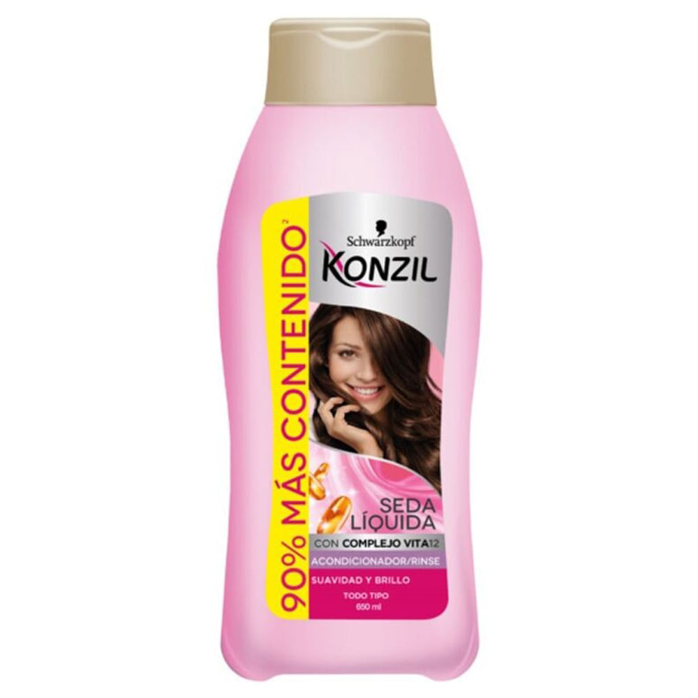 Acondicionador KONZIL Seda Líquida Frasco 650ml