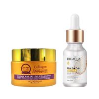 Crema Facial Antiarrugas + Serum Facial Extracto de Arroz