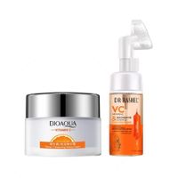 Crema Facial Hidratante Vitamina C + Limpiador Vitamina C
