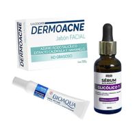 Crema Antiacne Pure Skin + Serum Aclarante + Jabón Dermoacne