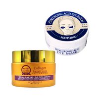 Crema Facial Antiarrugas + Parches de Ojos AH