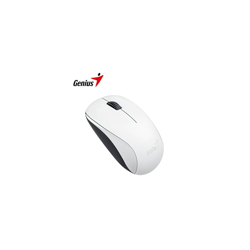 Mouse Genius NX-7000 inalámbrico BlueEye blanco, diseño ergonómico y alta precisión