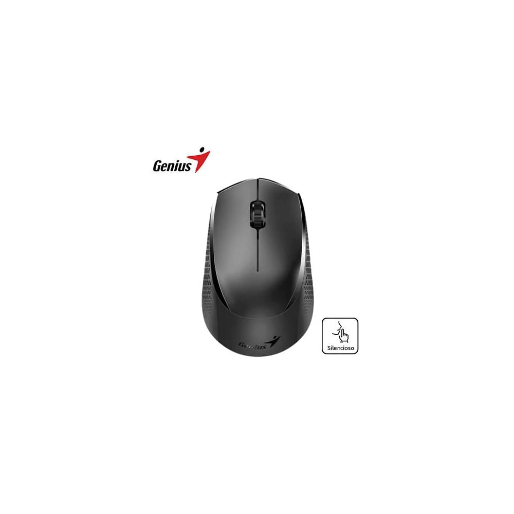 Mouse Genius NX-8000S Bluetooth Ergonómico Inalámbrico Negro, Tecnología Silent, Alta Precisión