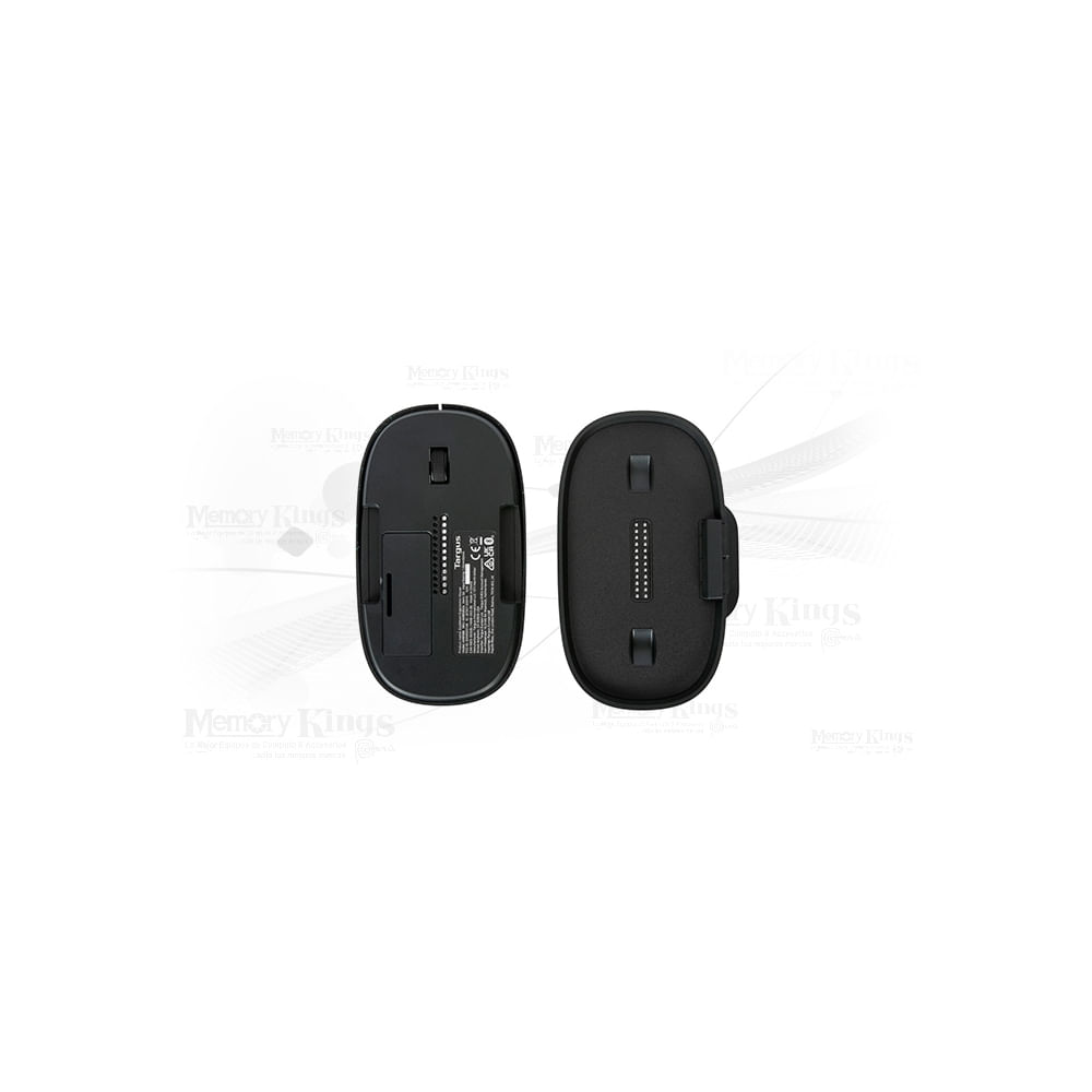 Mouse Targus ErgoFlip Bluetooth ambidiestro para múltiples dispositivos - color negro