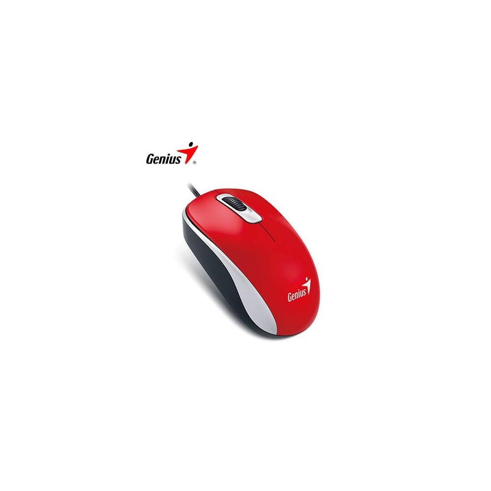 Mouse Genius DX-110 óptico USB 1000 DPI rojo - precisión y comodidad para gamers y profesionales