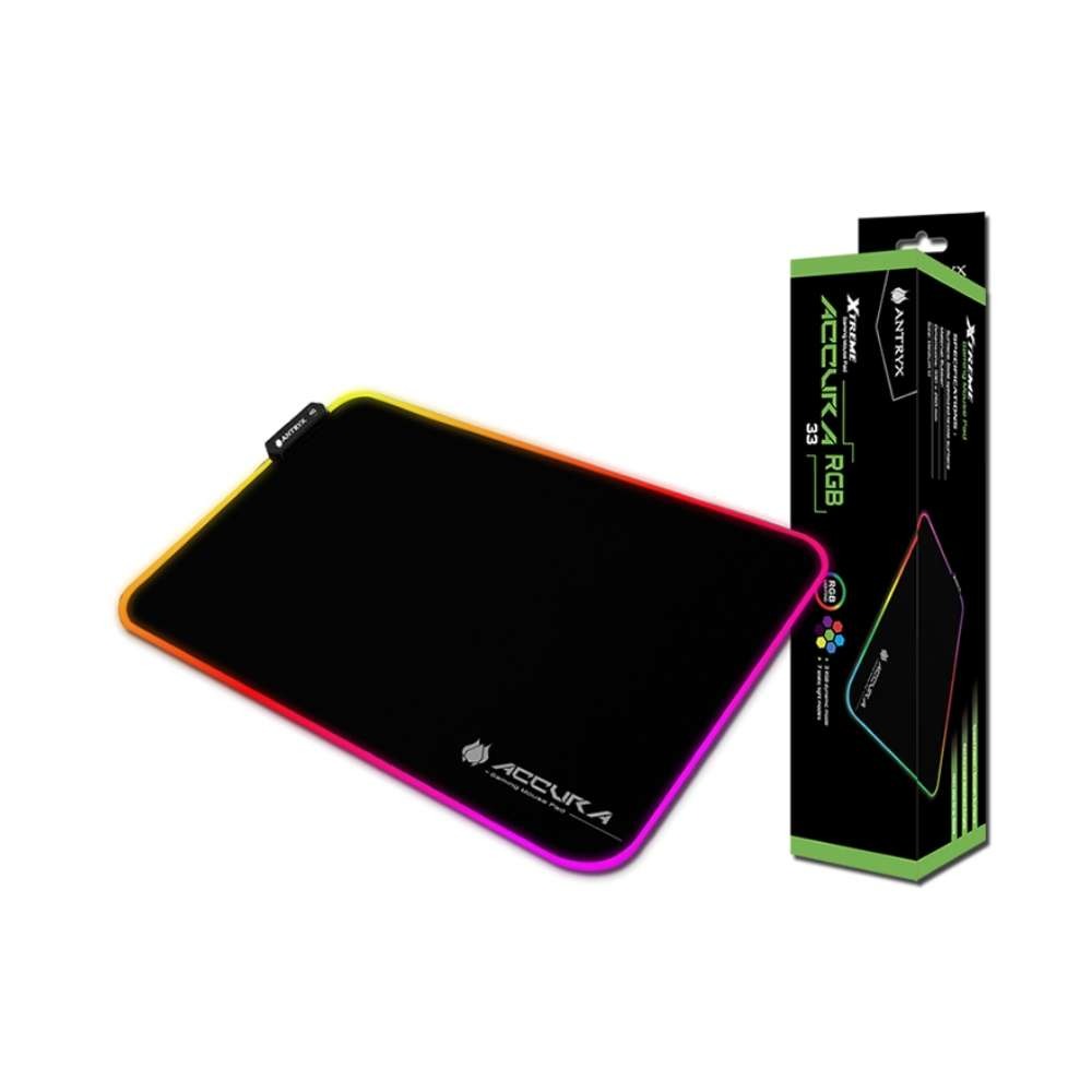 Mouse Pad Gaming ANTRYX Accura 33 RGB Mediano - Precisión y Estilo para Jugadores