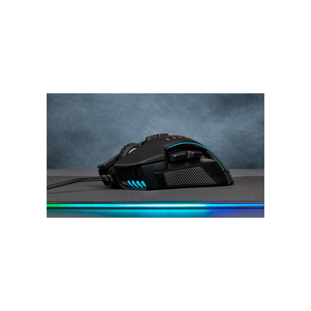 Mouse gamer Corsair Glaive RGB Pro negro, ultra preciso y personalizable para una experiencia de ju