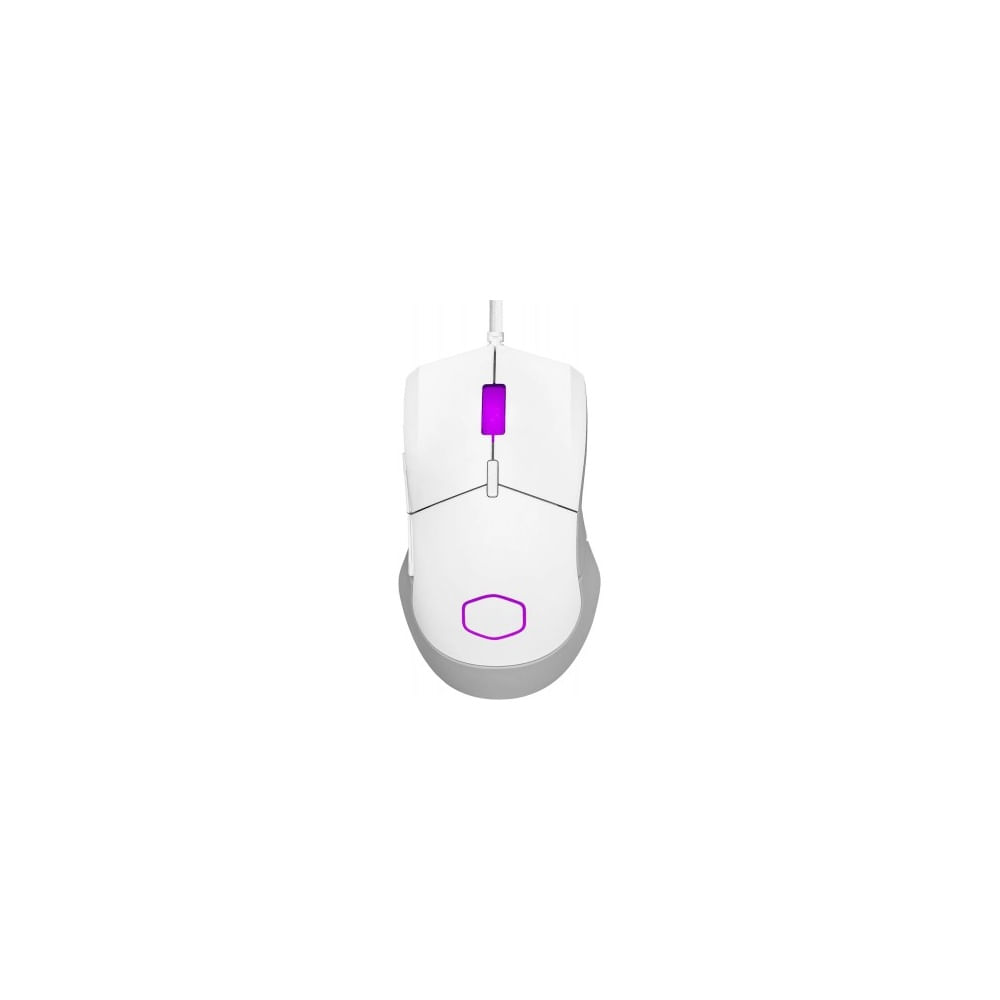 Mouse Cooler Master MM310 - Con cable, color blanco mate, diseño ergonómico y alta precisión