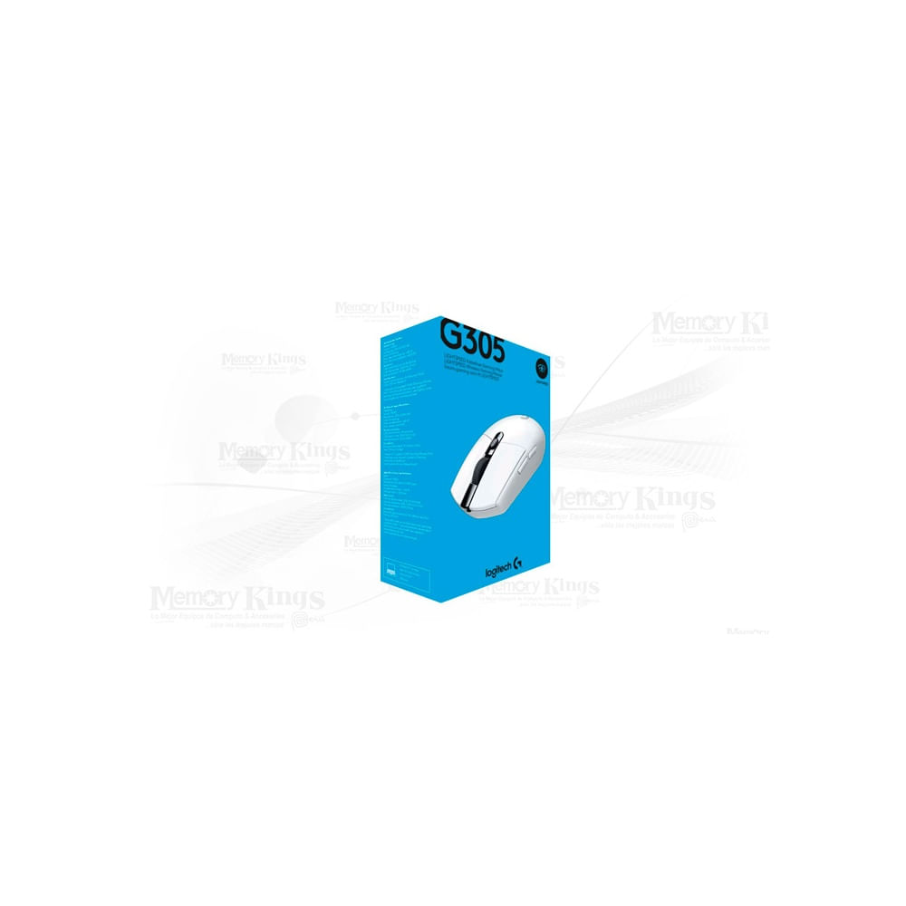 Mouse Logitech G305 Lightspeed Wireless Blanco - Óptima velocidad y conectividad para gamers