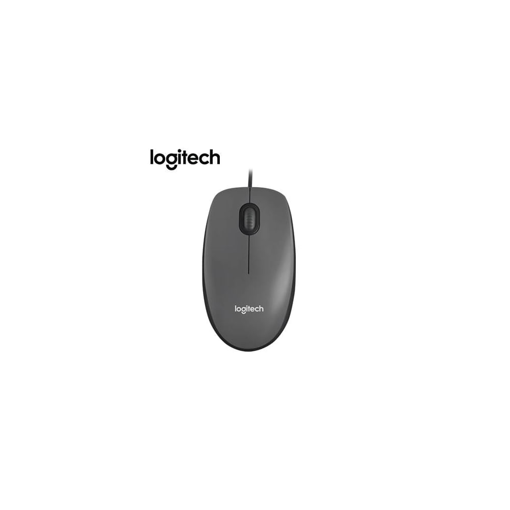 Mouse Logitech M90 USB ergonómico en negro y gris | Precisión y comodidad al alcance de tu mano
