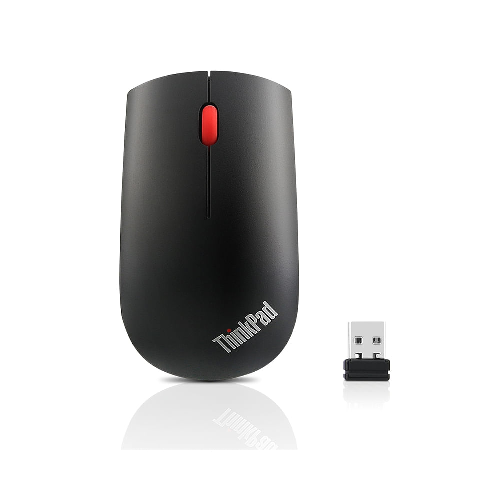 Mouse inalámbrico Lenovo ThinkPad, receptor USB Tipo-A, color negro, diseño ergonómico y preciso