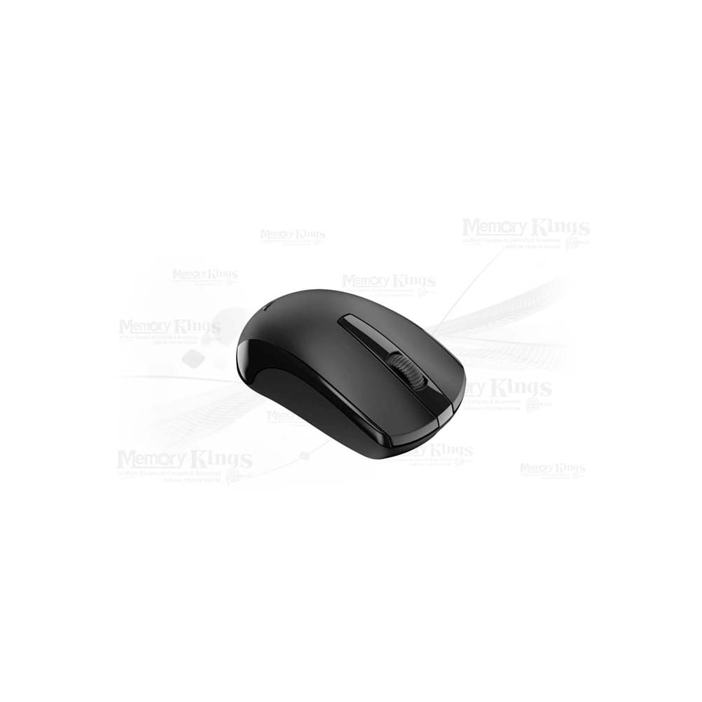 Mouse Genius Eco-8100 inalámbrico recargable color negro, diseño ergonómico y económico