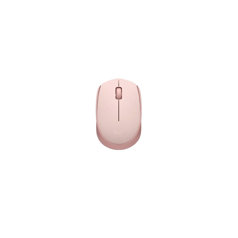 Logitech M170 ratón inalámbrico ambidiestro rosa, óptico de 3 botones para trabajo cómodo
