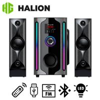 Parlante Halion HA-F84 Avenger 2.1 Bluetooth con Subwoofer 8"" y Luces RGB
