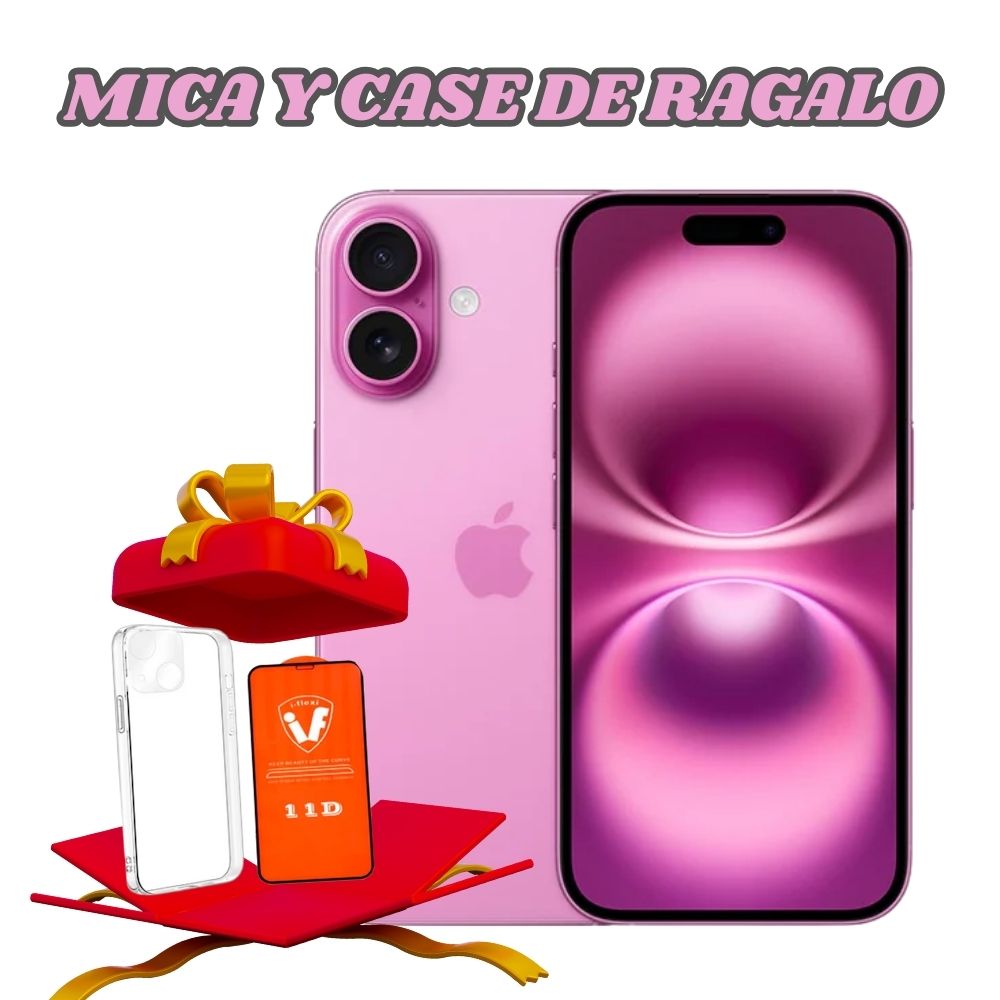 Iphone 16 256gb chip fisico color rosa + regalos