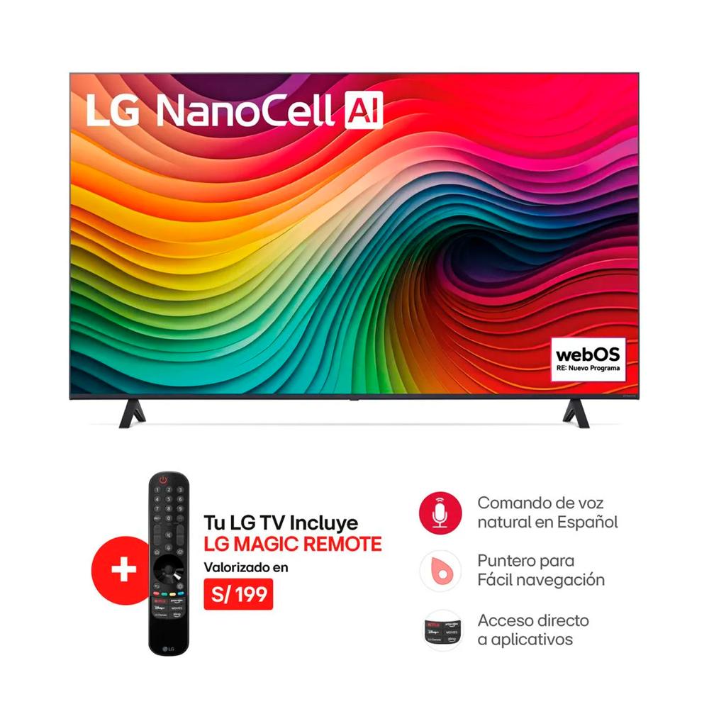 Televisor LG NanoCell 55"" UHD 4K ThinQ AI 55NANO80
