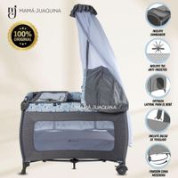Cuna Corral de Lujo «KENDALL» Edición Limitada Gray-Blue