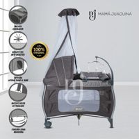 Cuna Corral de Lujo «NAPPY» Gray