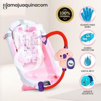 Bañera Plegable con Regadera «MEMO» Pink