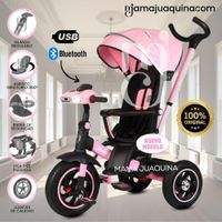 Triciclo Guiador Musical 3 en1 «BUMER» Pink
