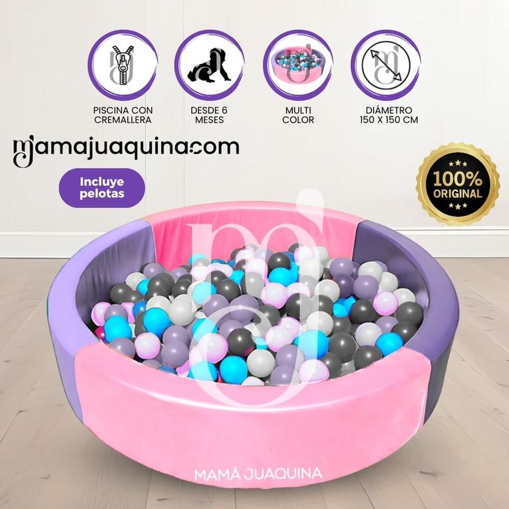 Piscina Didáctica «HAPPY POOLY MAX» con Pelotas Pink