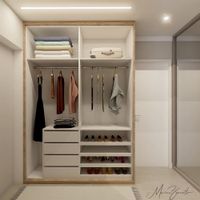 Ropero Moderno Boys Sin Puertas Color Duna\Blanco TU MESITA