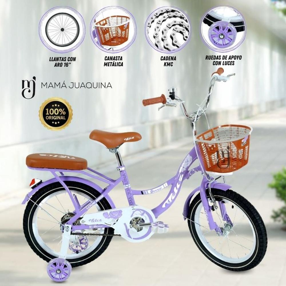 Bicicleta Para Niña Aro 16 «LADY» Purple