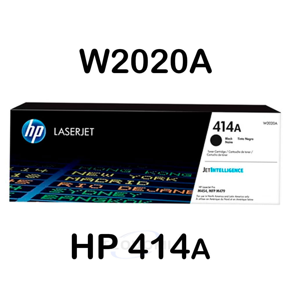 Tóner HP 414A Negro W2020A para LaserJet M454dw, M479dw y M479fdw