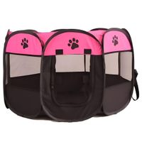 Corral Plegable XXL para Mascotas Rosa