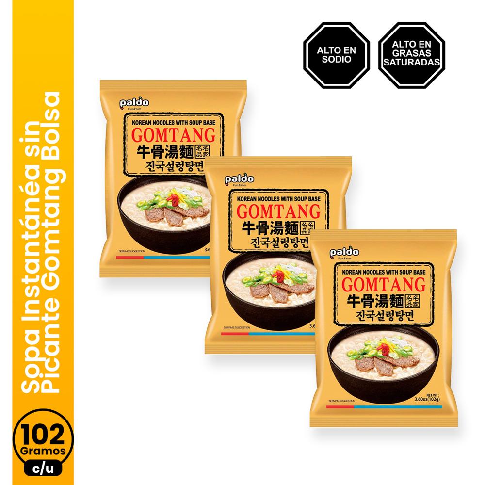 Sopa Instantanea sin Picante Gomtang Bolsa 102gr 3 und
