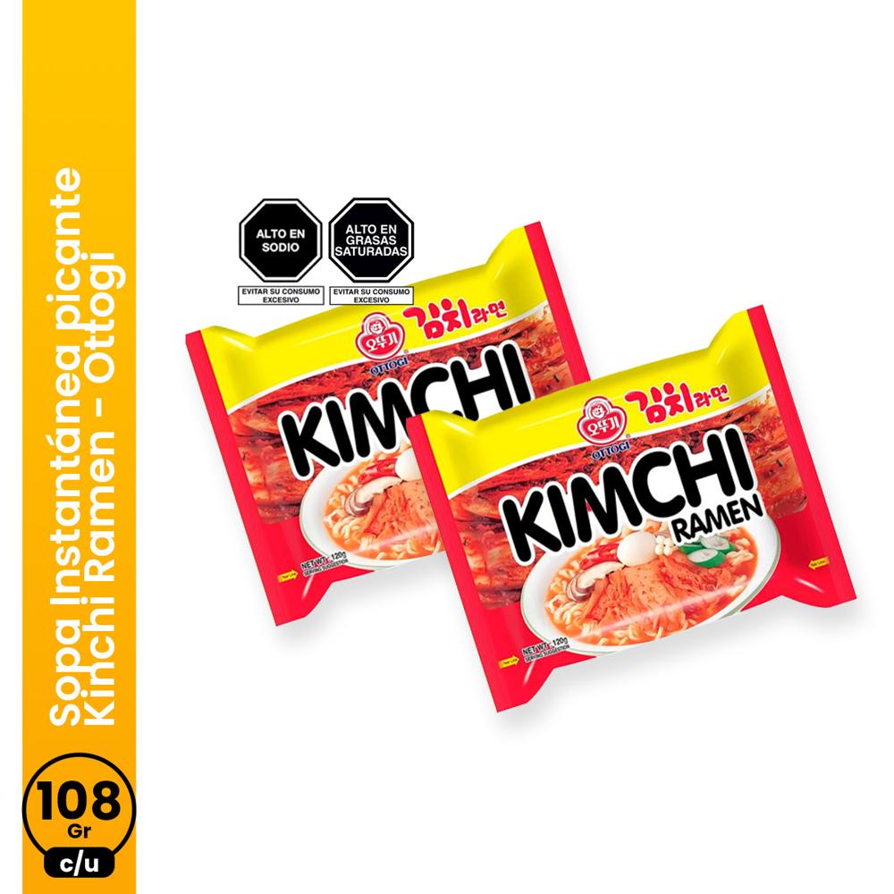 Sopa Instantánea picante Kinchi Ramen 120gr Ottogi 2 und