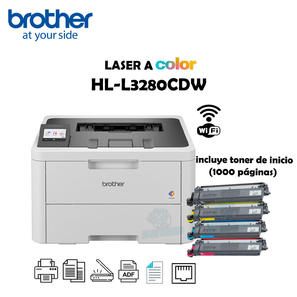 IMPRESORA LASER A COLOR BROTHER HL-L3280CDW DUPLEX