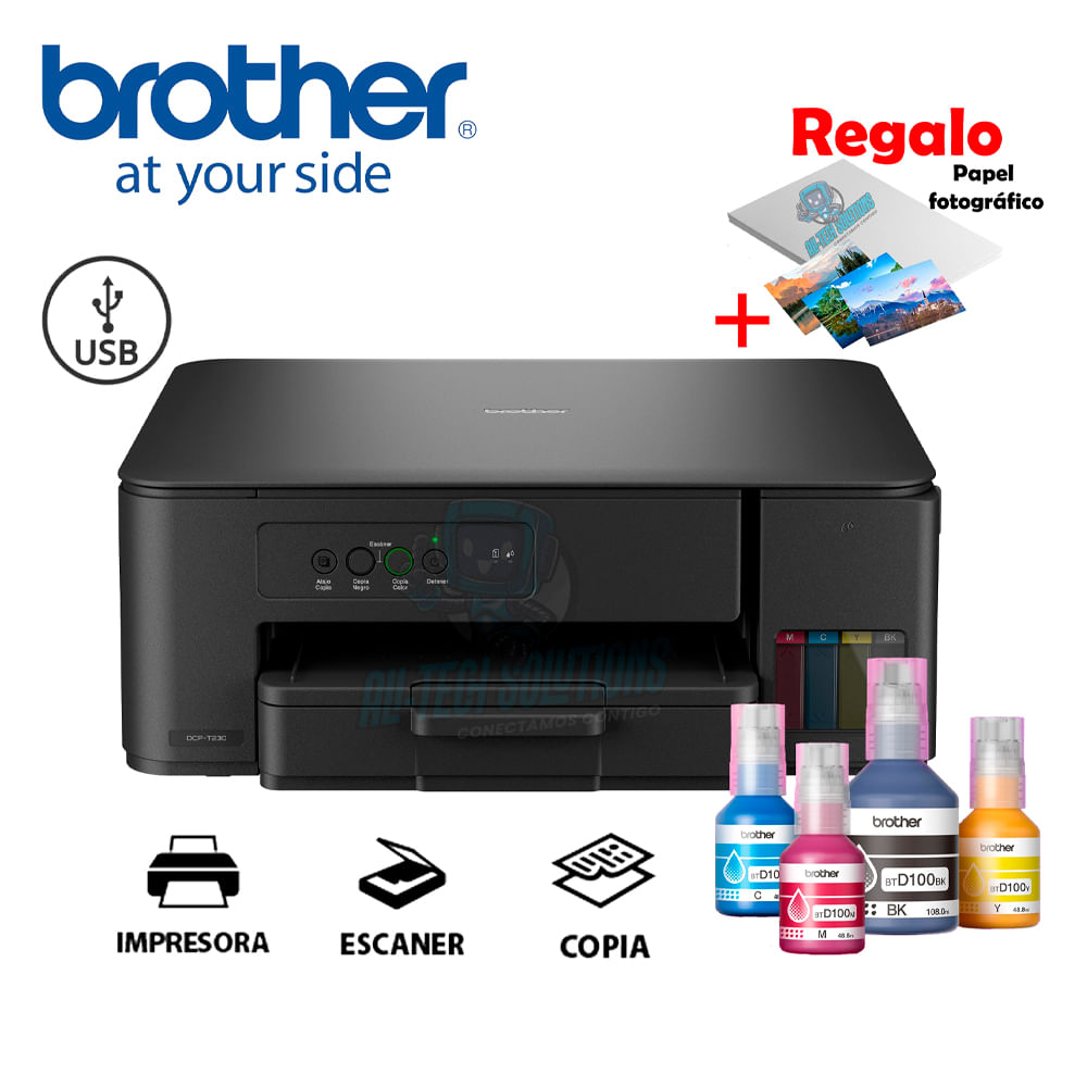 IMPRESORA BROTHER MULTIFUNCIONAL DCP-T230 - CONEXIÓN USB