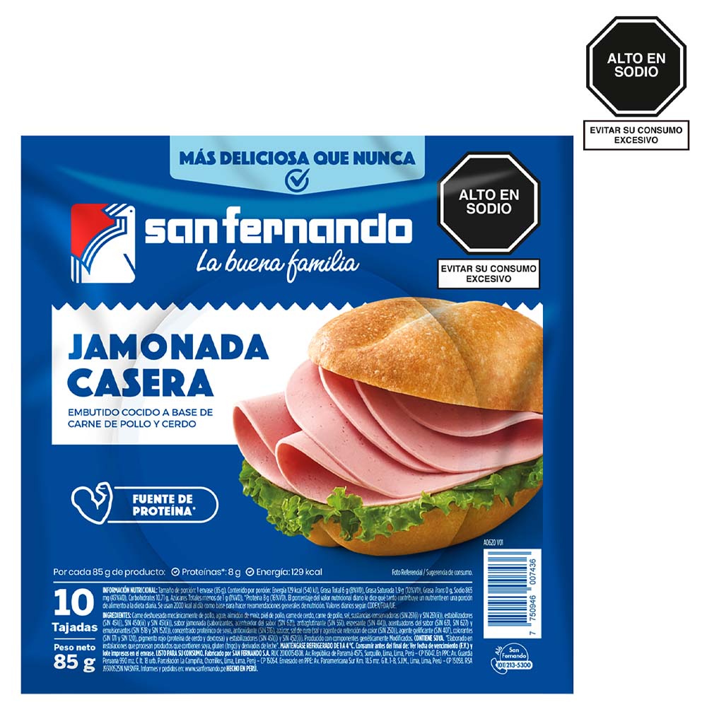 Jamonada Casera SAN FERNANDO Paquete 85g