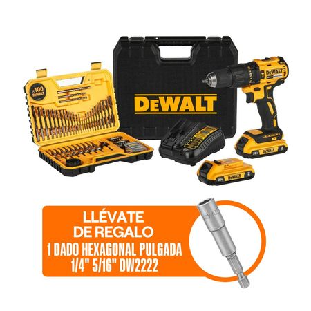 Combo Dewalt Inalámbrico DCD7781S2A-K3: Taladro Percutor 1/2