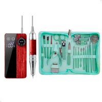 Pulidor Uñas Inalambrica  Zsdg-239+ Set de Manicura 22 Piezas