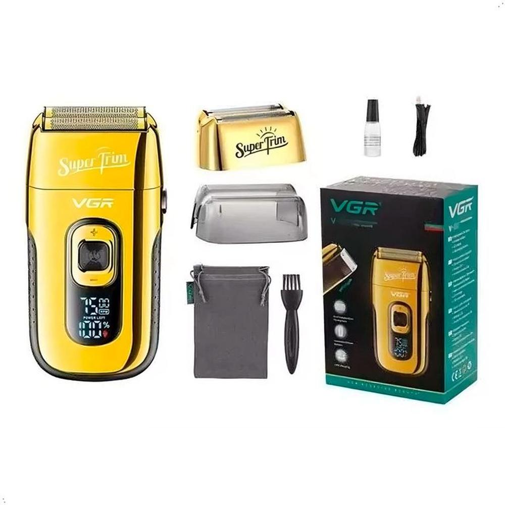 Maquina Afeitar Shaver VGR V-332 Dorado