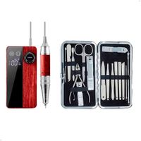 Pulidor Uñas Inalambrica  Zsdg-239+ Set de Manicura 16 Piezas