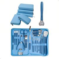 Set Pedicura Manicura 22 Piezas en Acero Inoxidable