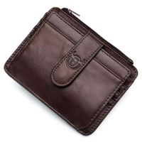Billetera Tarjetero Bullcaptain Cuero Con Bloqueo Rfid Cuero
