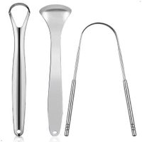Limpiador Rascadores De Lengua Elimina Mal Aliento Acero Inox
