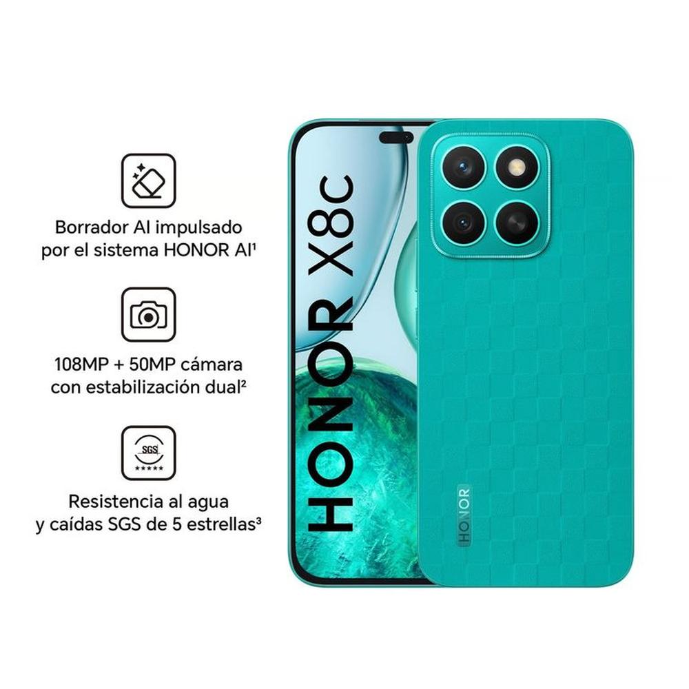 Honor X8c 4G LTE 8GB Ram 256GB - VERDE