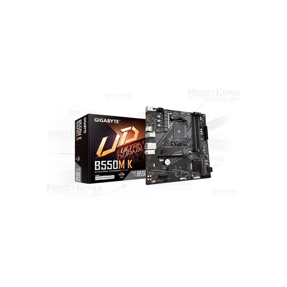 Placa base micro ATX Gigabyte B550M K, Socket AM4, AMD B550, USB 3.2 y Gigabit LAN, ideal para game