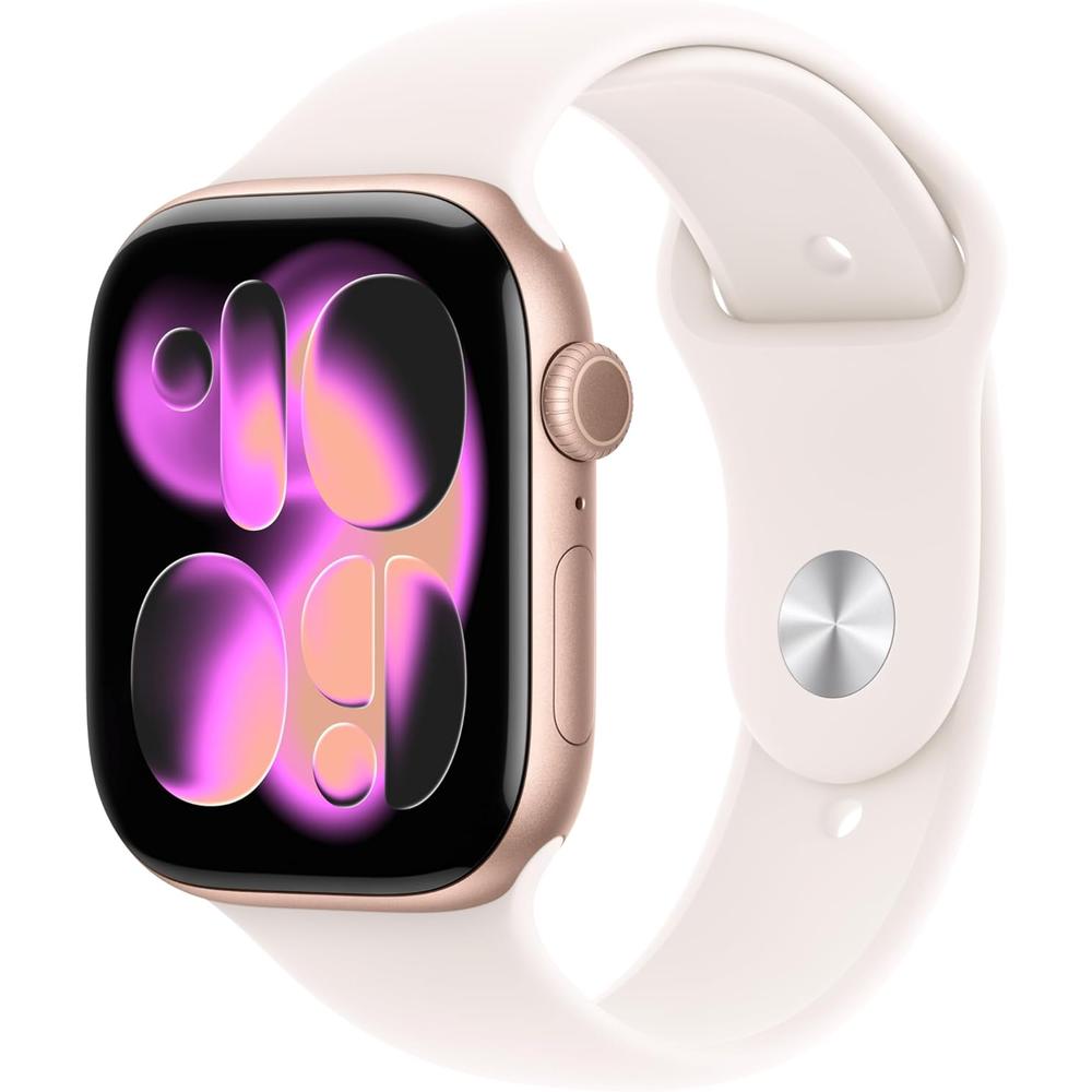 Apple Watch Series 11 Rose Gold Aluminio (GPS 46mm) + Sport Band Light blush M-L