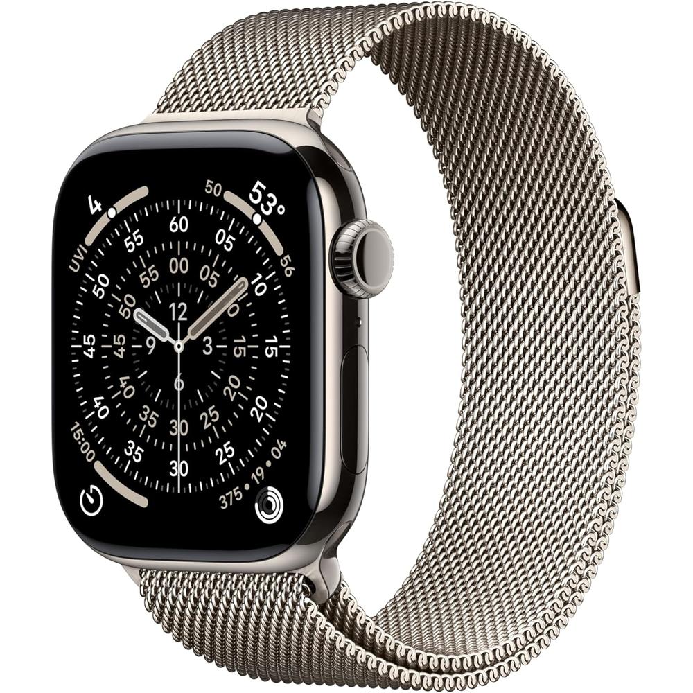 Apple Watch Series 11 Natural Titanio (GPS + CELLULAR 42mm) + Milanese Loop Natural S-M